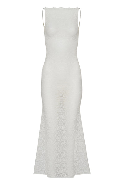 Vienna Lace Dress - Bridal White