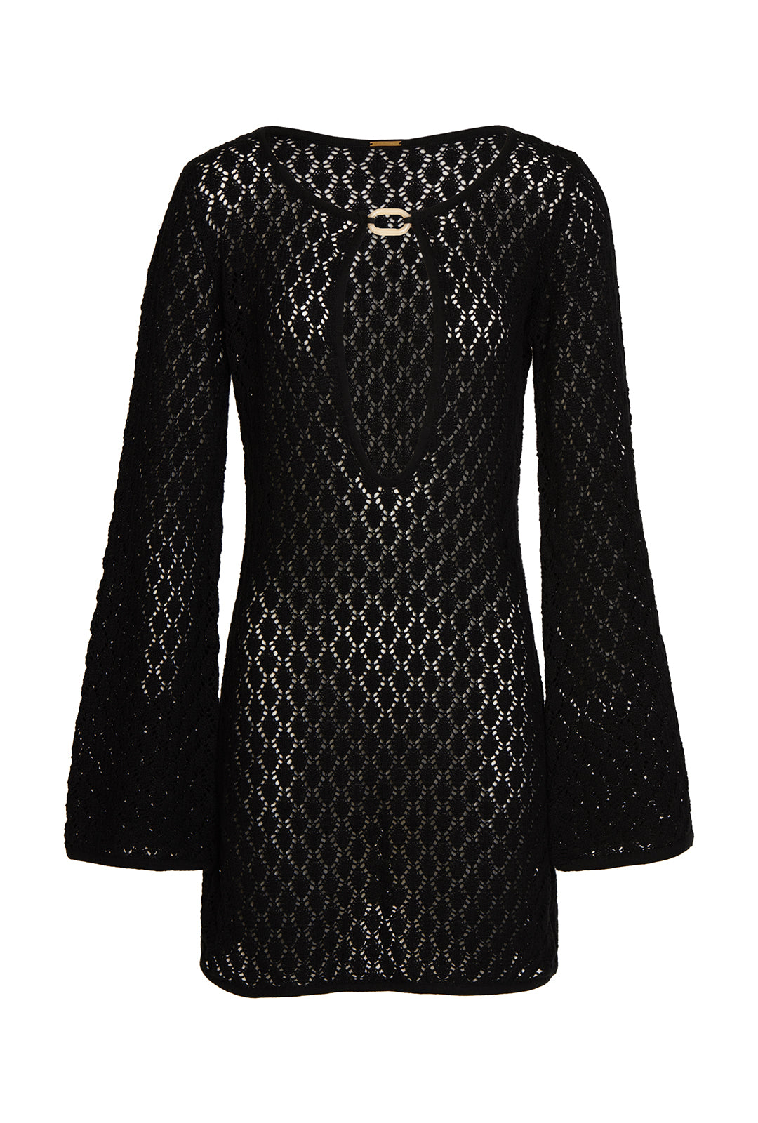 Bimini Crochet Dress - Black