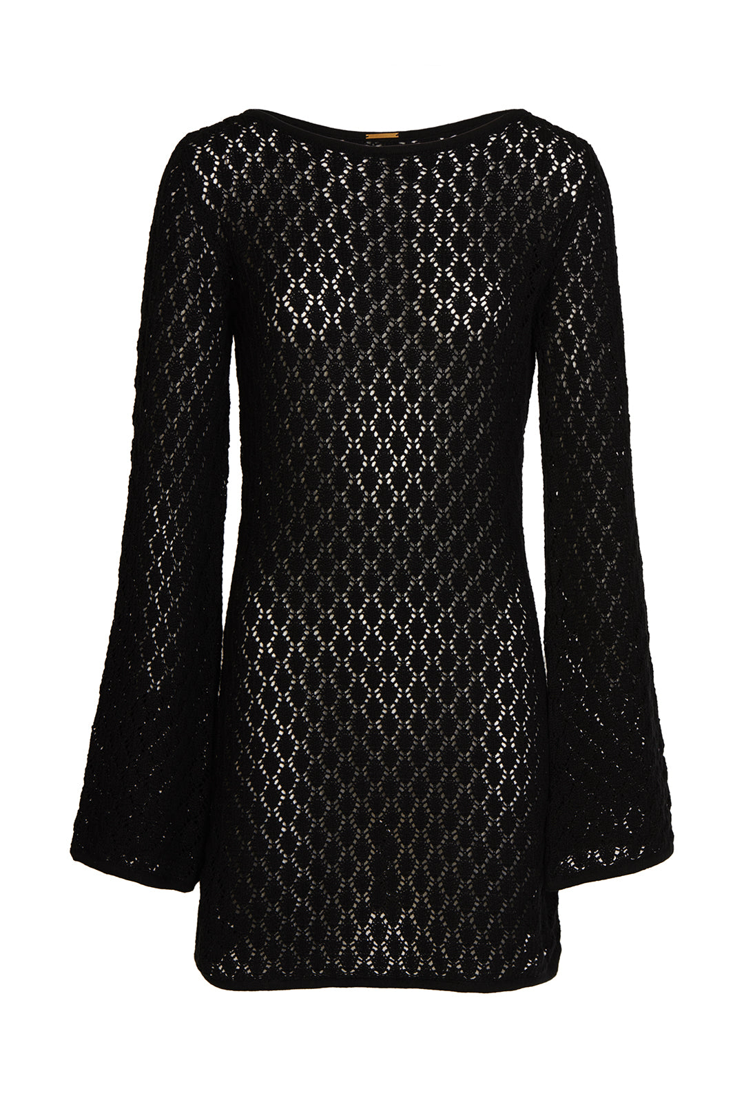 Bimini Crochet Dress - Black