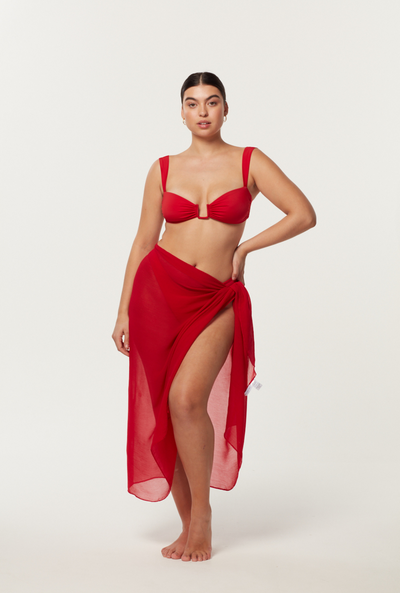 Santorini Sarong - Red
