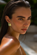 ATD x Daisy Oversized Strata Square Stud Earrings