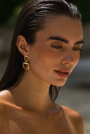 ATD x Daisy Red Jasper Organic Double Drop Earrings