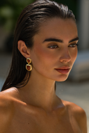 ATD x Daisy Red Jasper Organic Double Drop Earrings