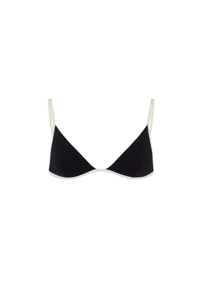 Capri Top - Black/Ivory PYRATEX®