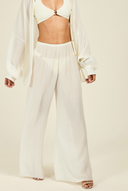 St Barts Pant - Ivory Crinkle