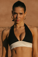 St Kitts Top - Black/Ivory PYRATEX®