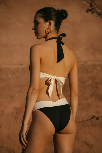 St Kitts Top - Black/Ivory PYRATEX®