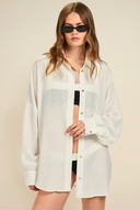 Maldives Shirt - Ivory Crinkle