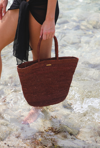 Provence Raffia Bag - Mocha