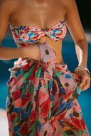 Santorini Sarong - Retro Bloom Print