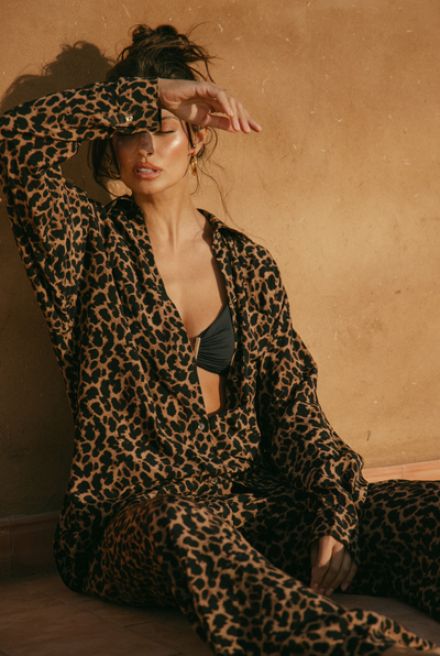 St Barts Shirt - Leopard Print