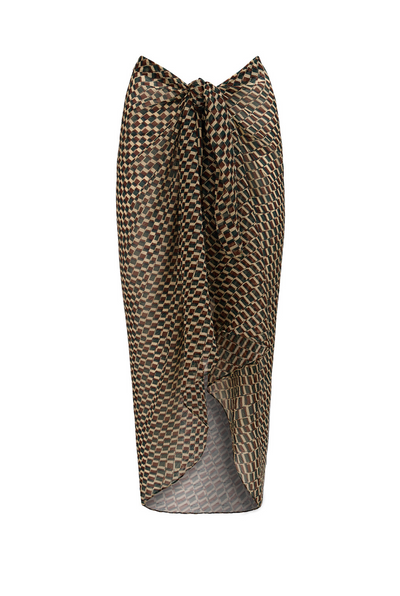 Santorini Sarong - Ivy Geo Print