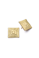 ATD x Daisy Oversized Strata Square Stud Earrings