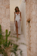 Palm Island Lace Skirt - Bridal White
