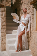 Palm Island Lace Skirt - Bridal White