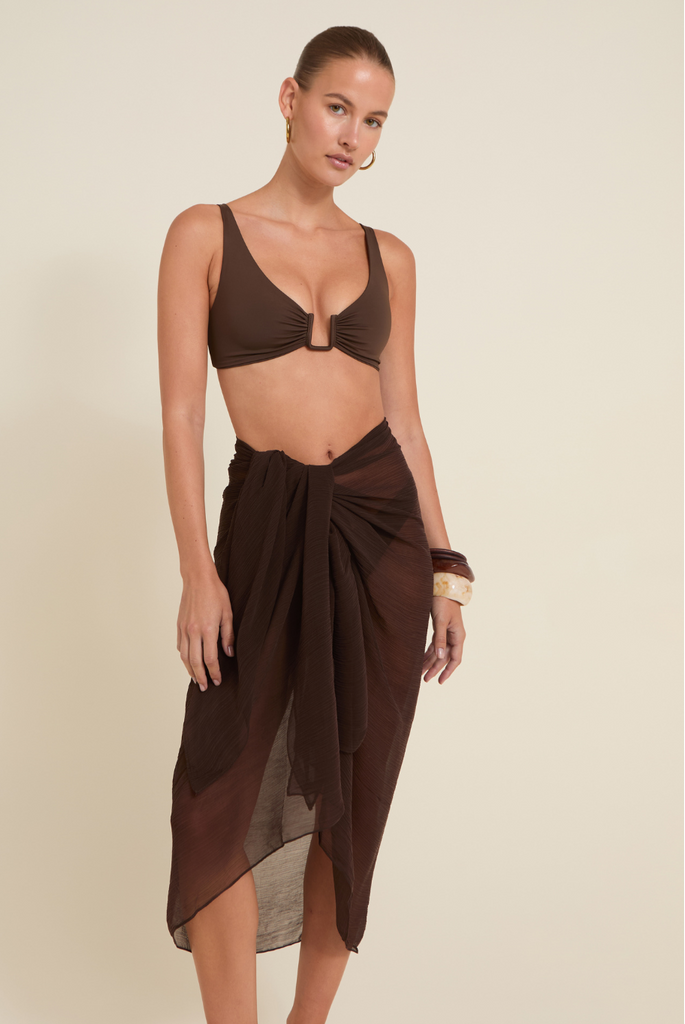 Santorini Sarong Espresso