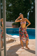 Santorini Sarong - Retro Bloom Print