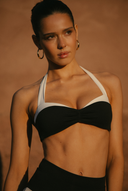 Côte d'Azur Top - Black/Ivory PYRATEX®