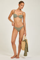 Amalfi Bottom - Navy/Gold Link Print