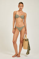 Amalfi Bottom - Navy/Gold Link Print