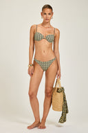 Amalfi Bottom - Navy/Gold Link Print