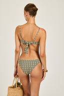 Amalfi Bottom - Navy/Gold Link Print