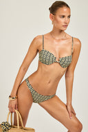 Amalfi Bottom - Navy/Gold Link Print
