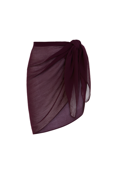 Sicily Sarong - Plum