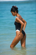Cannes One Piece - Black/Ivory PYRATEX®