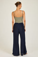 St Barts Pant - French Navy Crinkle