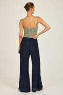 St Barts Pant - French Navy Crinkle