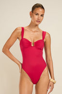 Cannes One Piece - Raspberry
