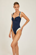 Cannes One Piece - French Navy/Ivory