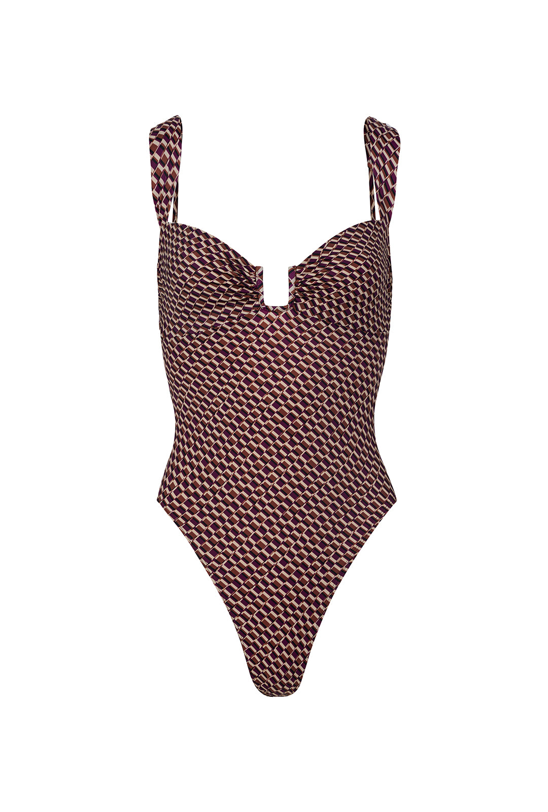 Cannes One Piece - Vintage Geo Print