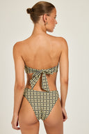 Cayman Island Bottom - Navy/Gold Link Print
