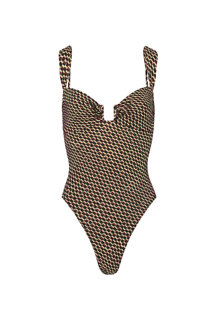 Cannes One Piece - Ivy Geo Print – AWAY THAT DAY ™