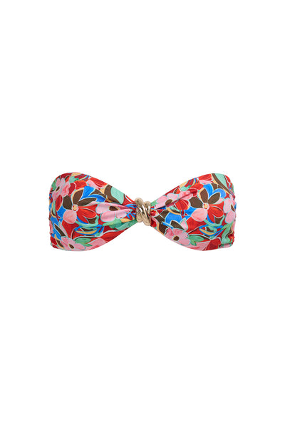 Formentera Top - Retro Bloom Print