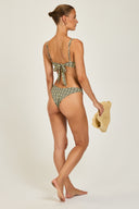 Fiji Bottom - Navy/Gold Link Print