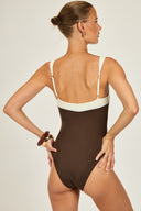 Grenada One Piece - Espresso/Ivory