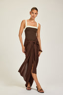 Paros Sarong - Espresso Crinkle