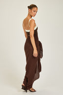 Paros Sarong - Espresso Crinkle