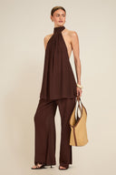 St Barts Pant - Espresso Crinkle