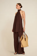 St Barts Pant - Espresso Crinkle