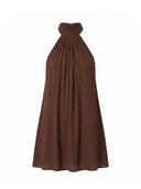 Ibiza Dress - Espresso Crinkle