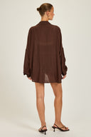 Maldives Shirt - Espresso Crinkle