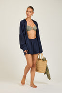 Maldives Short - French Navy Crinkle