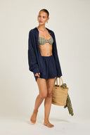 Maldives Short - French Navy Crinkle