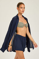 Maldives Short - French Navy Crinkle