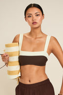 Grenada Top - Espresso/Ivory
