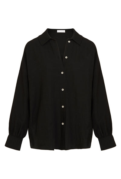 Maldives Linen Shirt - Black